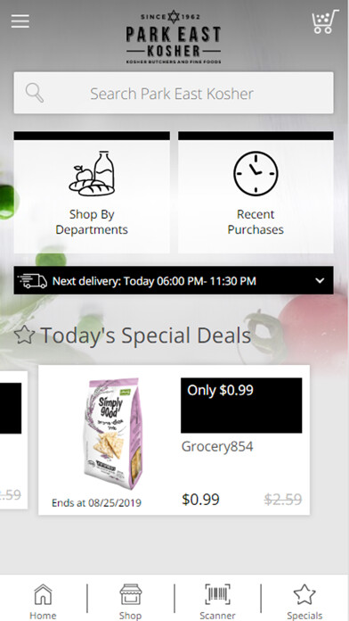 Emulate iPhone app Park East Kosher using MyAndroid Emulate iPhone app Park East Kosher using MyAndroid