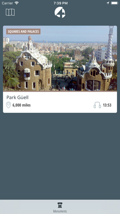 Emulate iPhone app Park Guell Audioguide using MyAndroid