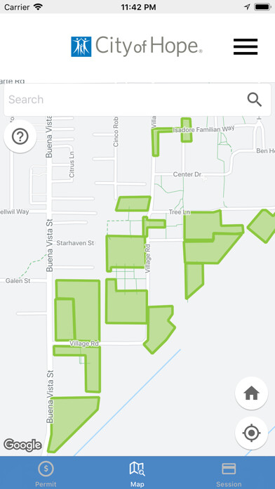 Emulate iPhone app Parking at City of Hope using MyAndroid