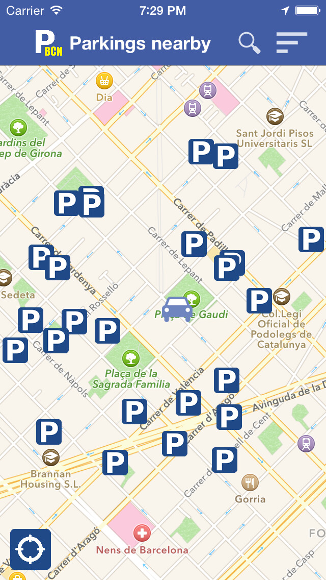 Emulate iPhone app ParkingBCN using MyAndroid Emulate iPhone app ParkingBCN using MyAndroid