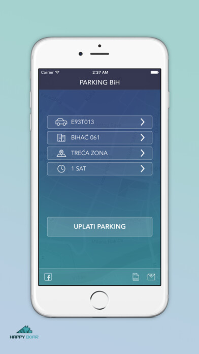 Emulate iPhone app Parking BiH 2 using MyAndroid