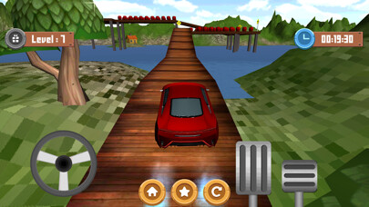 Emulate iPhone app Parking Car Funny 3D using MyAndroid