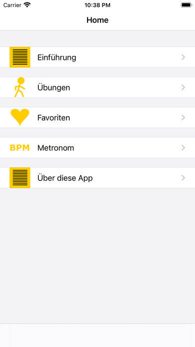 Emulate iPhone app Parkinson Übungen using MyAndroid Emulate iPhone app Parkinson Übungen using MyAndroid
