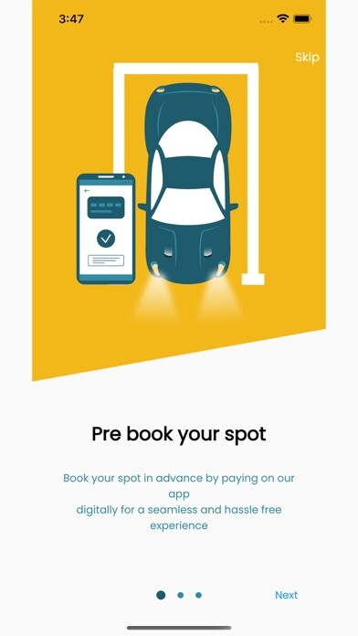 Emulate iPhone app ParkIt: Smart Parking Solution using MyAndroid