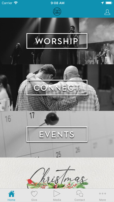 Emulate iPhone app Park Valley Church using MyAndroid