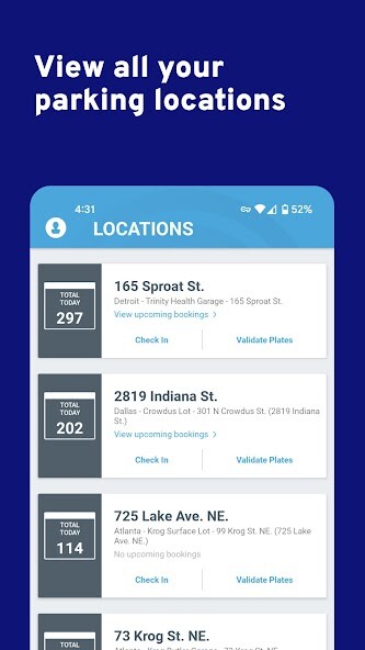 Emulate iPhone app ParkWhiz Mobile Attendant using MyAndroid