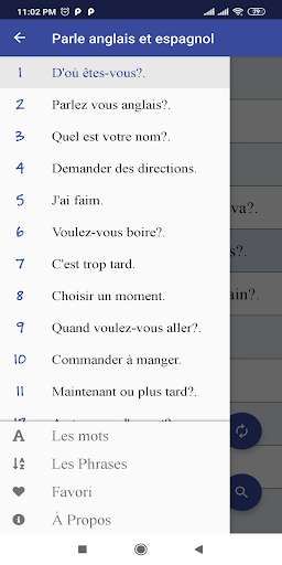 Run android online APK Parle anglais et espagnol from MyAndroid or emulate Parle anglais et espagnol using MyAndroid