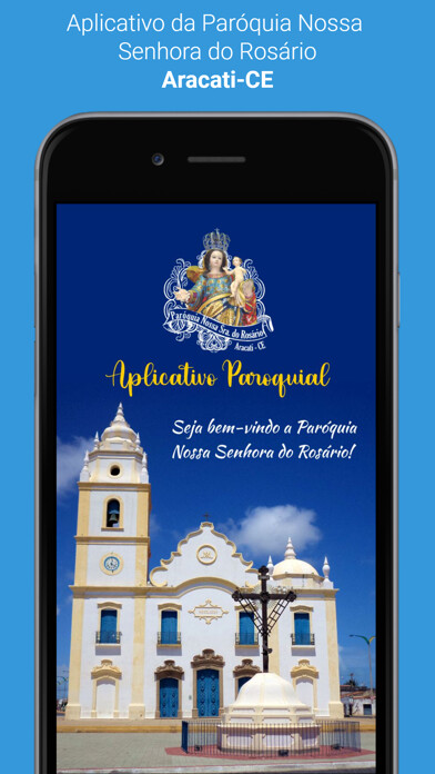 Emulate iPhone app Paróquia N. Sra do Rosário using MyAndroid