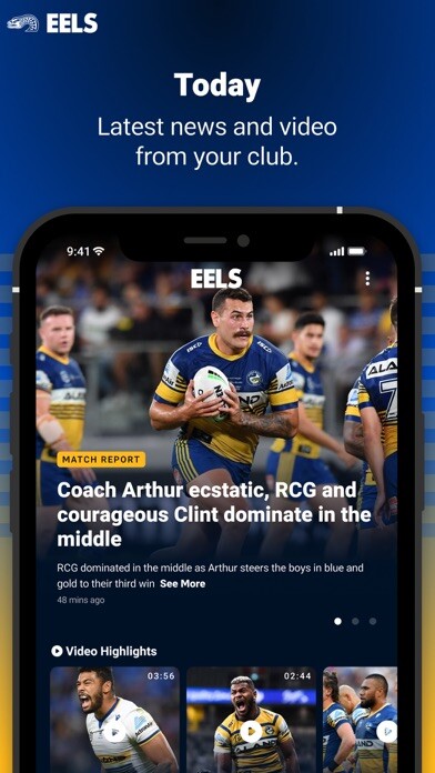Emulate iPhone app Parramatta Eels using MyAndroid Emulate iPhone app Parramatta Eels using MyAndroid