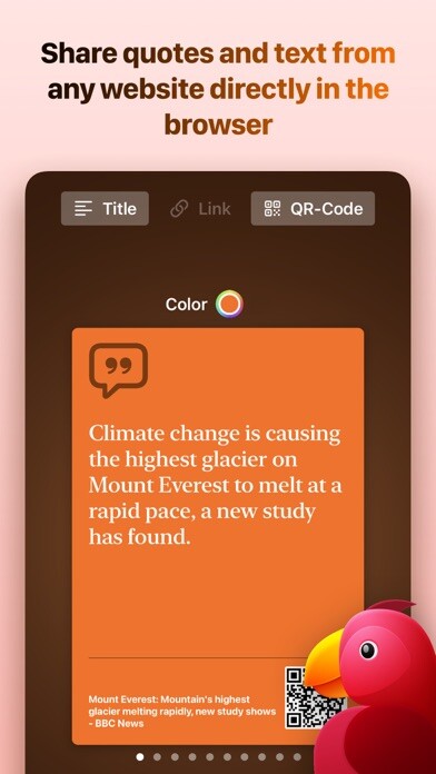 Emulate iPhone app Parrot - Quote Websites using MyAndroid