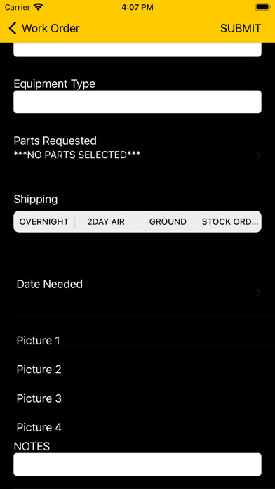 Emulate iPhone app Parts Request Power i4 using MyAndroid