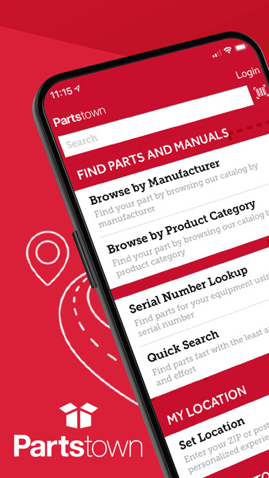 Emulate iPhone app Parts Town: Restaurant Parts using MyAndroid