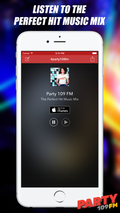 Emulate iPhone app Party 109 FM - The Perfect Hit Music Mix using MyAndroid Emulate iPhone app Party 109 FM - The Perfect Hit Music Mix using MyAndroid