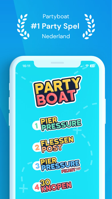 Emulate iPhone app Partyboat - Party Spel & Games using MyAndroid