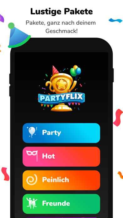 Emulate iPhone app Partyflix using MyAndroid