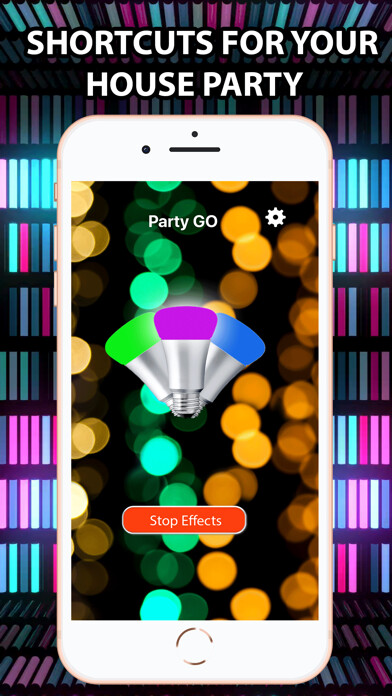 Emulate iPhone app PartyGO for Philips Hue Lights using MyAndroid Emulate iPhone app PartyGO for Philips Hue Lights using MyAndroid