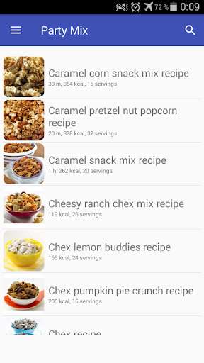 Run android online APK Party mix recipes with photo offline from MyAndroid or emulate Party mix recipes with photo offline using MyAndroid