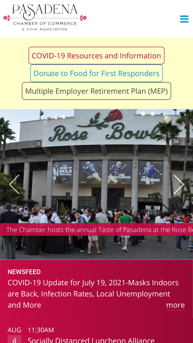 Emulate iPhone app Pasadena Chamber using MyAndroid Emulate iPhone app Pasadena Chamber using MyAndroid