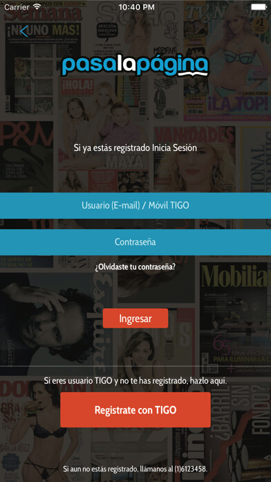 Emulate iPhone app PasaLaPagina using MyAndroid Emulate iPhone app PasaLaPagina using MyAndroid