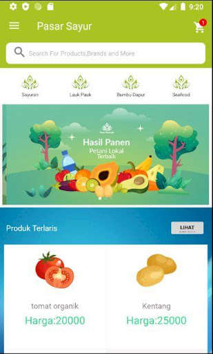 Run android online APK Pasar Sayur - Belanja Sayur Segar Dari Rumah from MyAndroid or emulate Pasar Sayur - Belanja Sayur Segar Dari Rumah using MyAndroid Run android online APK Pasar Sayur - Belanja Sayur Segar Dari Rumah from MyAndroid or emulate Pasar Sayur - Belanja Sayur Segar Dari Rumah using MyAndroid