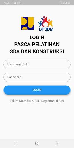 Run android online APK Pasca Pelatihan Pusdiklat SDA dan Konstruksi from MyAndroid or emulate Pasca Pelatihan Pusdiklat SDA dan Konstruksi using MyAndroid