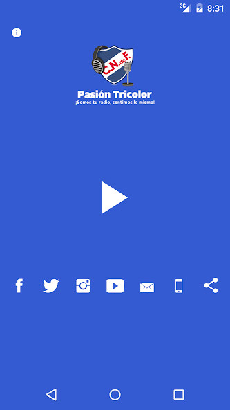 Emulate iPhone app Pasión Tricolor using MyAndroid Emulate iPhone app Pasión Tricolor using MyAndroid