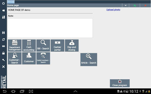 Emulate iPhone app Passepartout Retail using MyAndroid