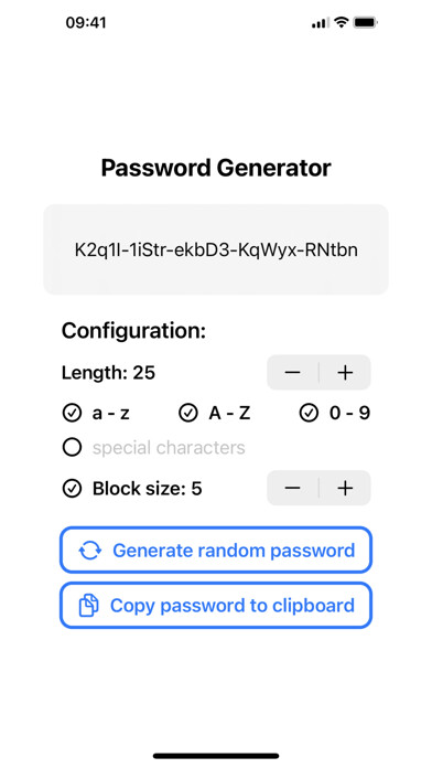 Emulate iPhone app PassGen - Password Generator using MyAndroid Emulate iPhone app PassGen - Password Generator using MyAndroid