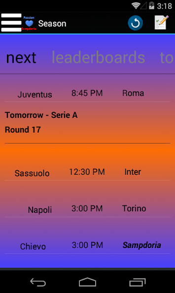 Run android online APK Passion for Sampdoria from MyAndroid or emulate Passion for Sampdoria using MyAndroid
