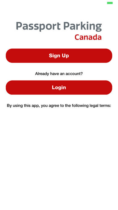 Emulate iPhone app Passport Parking Canada using MyAndroid