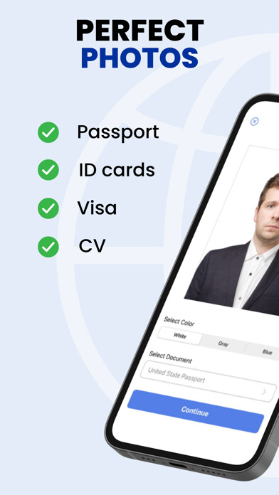 Emulate iPhone app Passport Photo - Mobile Booth using MyAndroid