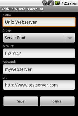 Emulate Android APK Password Manager Business