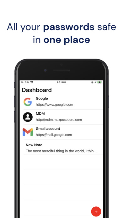 Emulate iPhone app Password Manager by Max Secure using MyAndroid Emulate iPhone app Password Manager by Max Secure using MyAndroid