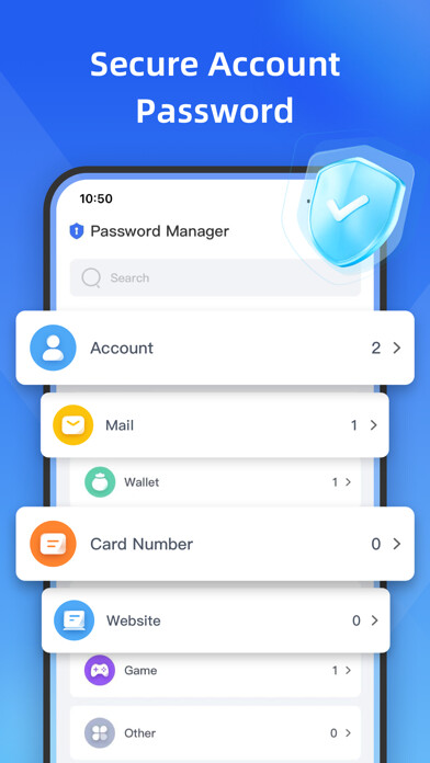 Emulate iPhone app Password Manager：Keep Security using MyAndroid