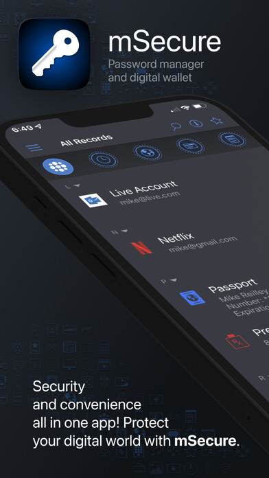 Emulate iPhone app Password Manager - mSecure using MyAndroid Emulate iPhone app Password Manager - mSecure using MyAndroid