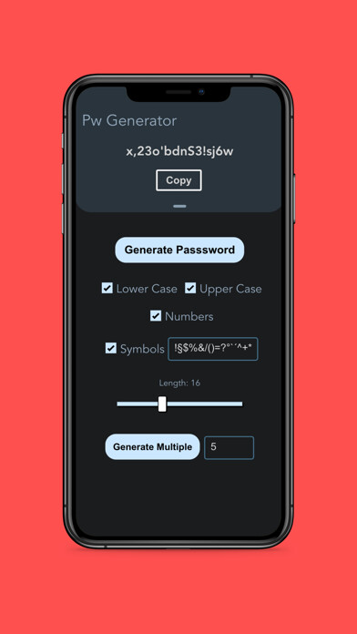 Emulate iPhone app Passwords Generator using MyAndroid Emulate iPhone app Passwords Generator using MyAndroid