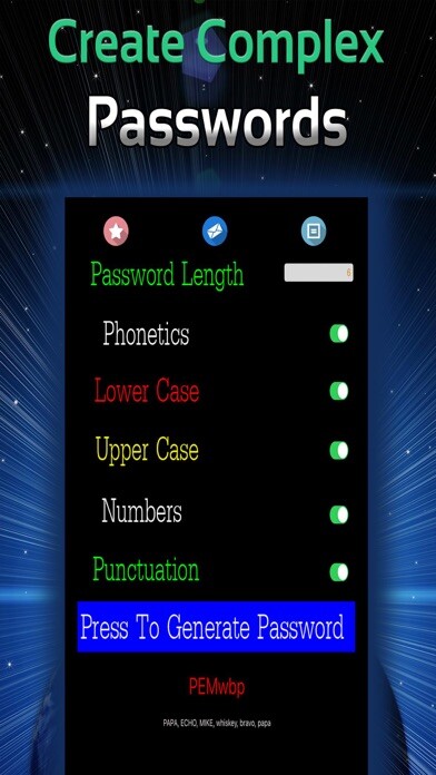 Emulate iPhone app Passwords Security Generator using MyAndroid Emulate iPhone app Passwords Security Generator using MyAndroid