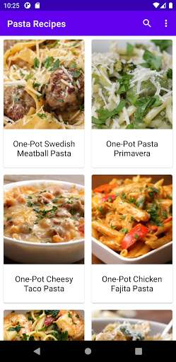 Run android online APK Pasta Tasteful Recipes from MyAndroid or emulate Pasta Tasteful Recipes using MyAndroid