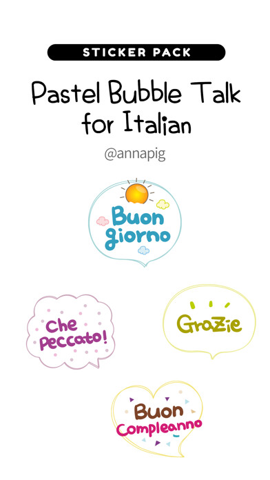 Emulate iPhone app Pastel Bubble Talk for Italian using MyAndroid Emulate iPhone app Pastel Bubble Talk for Italian using MyAndroid