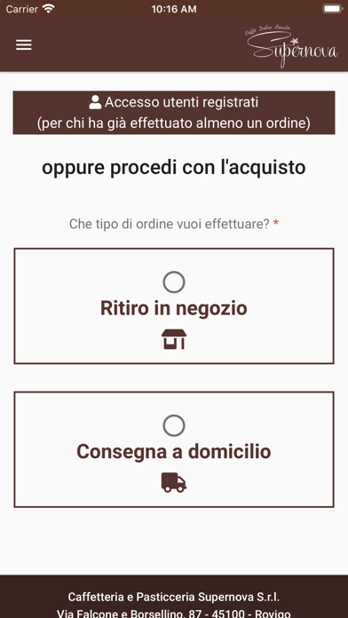 Emulate iPhone app Pasticceria Supernova using MyAndroid Emulate iPhone app Pasticceria Supernova using MyAndroid