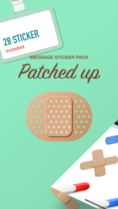 Emulate iPhone app Patched Up Bandage Sticker Set using MyAndroid Emulate iPhone app Patched Up Bandage Sticker Set using MyAndroid