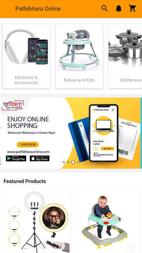 Run android online APK Pathibhara Online - Online Shopping Marketplace from MyAndroid or emulate Pathibhara Online - Online Shopping Marketplace using MyAndroid
