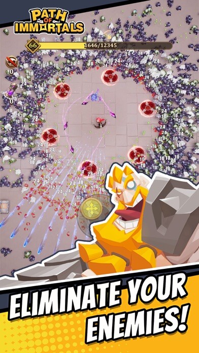 Emulate iPhone app Path of Immortals: Survivor using MyAndroid
