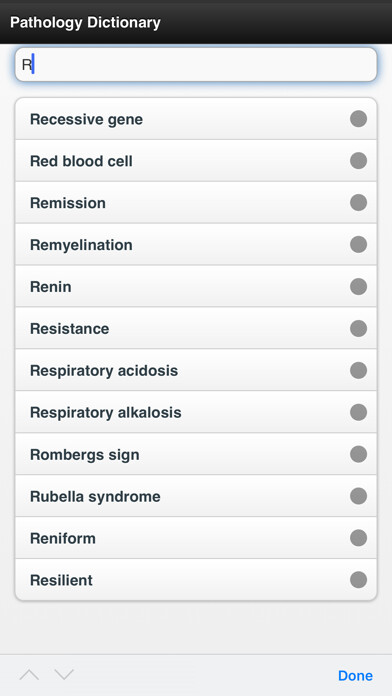 Emulate iPhone app Pathology Dictionary Offline Free using MyAndroid