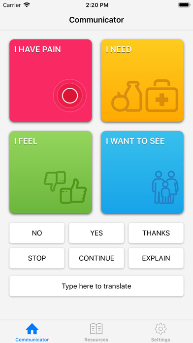 Run android online APK Patient Communicator from MyAndroid or emulate Patient Communicator using MyAndroid