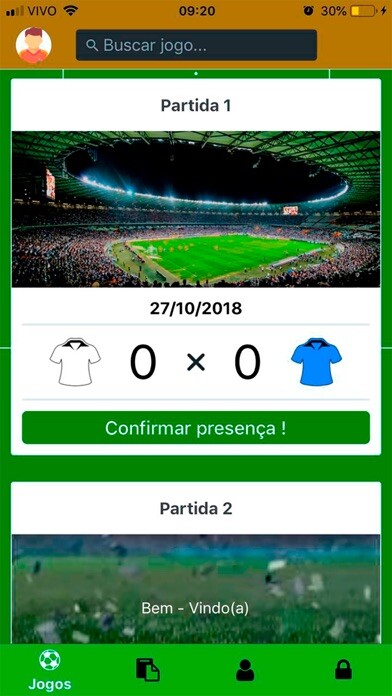Emulate iPhone app PatinhasFC using MyAndroid