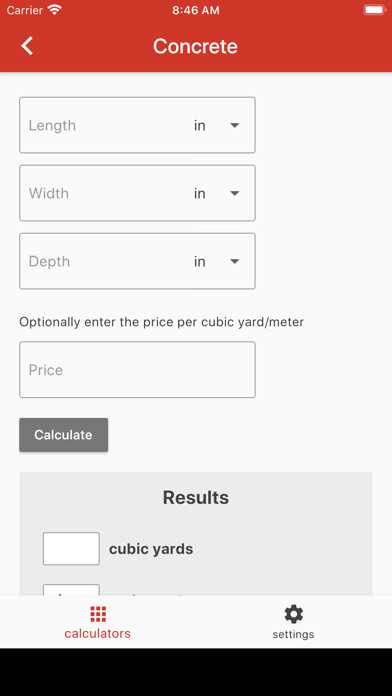 Emulate iPhone app Patio Calculator Plus using MyAndroid Emulate iPhone app Patio Calculator Plus using MyAndroid