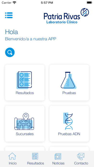 Emulate iPhone app Patria Rivas Laboratorio using MyAndroid Emulate iPhone app Patria Rivas Laboratorio using MyAndroid