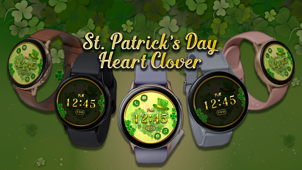 Run android online APK Patrick Day Clover_Watchface from MyAndroid or emulate Patrick Day Clover_Watchface using MyAndroid