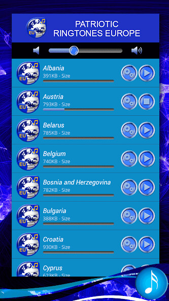 Run android online APK Patriotic Ringtones Europe from MyAndroid or emulate Patriotic Ringtones Europe using MyAndroid